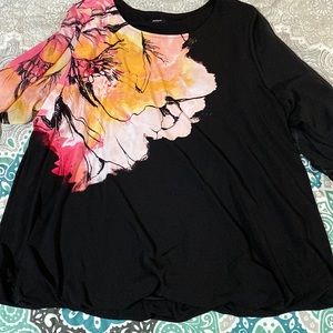 NWOT Black Alfani blouse 3x